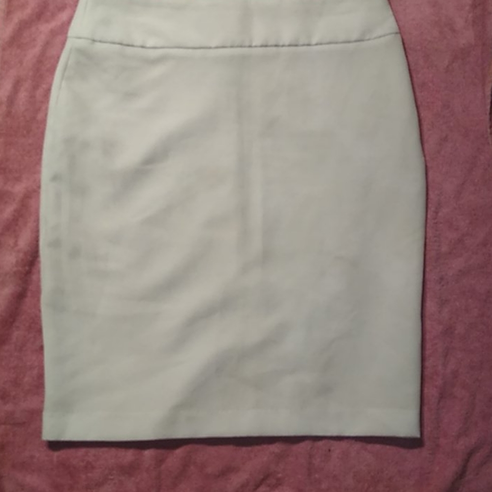 A white above the knee work/dress/church skirt